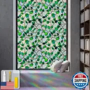 Window Privacy Film Static Cling Sticker Rainbow Window Film Glass Decals wit