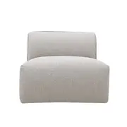 [James Lane] Luella Armless Sofa Module Boucle Pumice