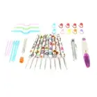 Crochet Hooks Set Reusable Ergonomic Handle Crochet Needles Set Craft Polishing