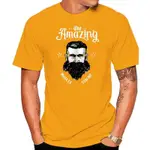 HERREN T 恤 - BEARD THE AMAZING MUSCLE MUSTACHE BART BARBER S