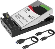 USB C M.2 NVMe SSD Enclosure to 3.5'' 2.5'' SATA Enclosure with Offline Clone...