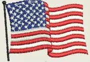 164 American Flags, Eagles & USA Symbols Emb. Designs - CD/USB/Floppy-12 Formats