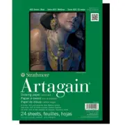 Strathmore 400 Series Artagain Recycled Paper Pad 9x12" Black