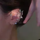 Fashion Sparkling Crystal Elf Butterfly Ear Cuff Without Piercing Clip Earri JFD