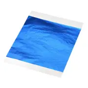 Leaf Foil Sheet, Blue Leaf Papers, 5.5 x 5.5inch for Art