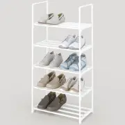 5-Tier Small Shoe Rack Metal Stackable Kids Shelf Storage Zapateras Organizer