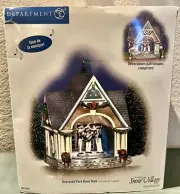 Department 56 Snow Village "Roosevelt Park Band Shell"-Music Box, 2003 New