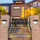 4pcs Deck Lights Long Lasting Small Solar Deck Waterproof Outdoor Lights Plastic