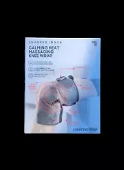 Sharper Image Calming Heat Massaging Knee Wrap Weighted Pad 10 Combinations NEW