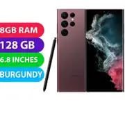 Samsung Galaxy S22 ULTRA 5G (128GB, Burgundy) Australian Stock - Refurbished (Excellent)