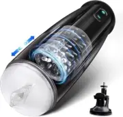Automatic HandsFree Male Masturbators Thrusting Rotate Stroker Machine Lubricant