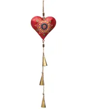 Matr Boomie Henna Treasure Heart Bell Wind Chime