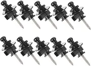 CIMAXIC 10pcs Folk Guitar Belt Buckle Anti-skid Guitar Strap Button Guitar Fixator Set