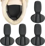 Back of Heel Cushion Pads 4Pcs Mesh Adhesive Heel Grips Inserts for Boots Black