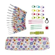 14 Size Crochet Hooks 2-10mm Ergonomical Crochet Hook Set Practical Crochet Kits