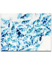 Ready2HangArt Blue Koi Wrapped Canvas Wall Art by Norman Wyatt