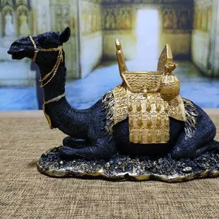 創意埃及裝飾品擺件沙漠駱駝擺設中東樹脂動物客廳電視柜書桌酒柜