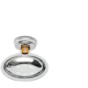 Chrome Plated Classic Bathroom Shower Sink Soap Dish Holder Basket Suction Cup