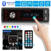 4*60W Single DIN Car Stereo MP3 Player Bluetooth Handsfree USB AUX Radio+Remote