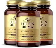 Solgar Lutein 40 mg, 30 Softgels - 3 Pack - Supports Eye Health - Helps Filter Out Blue-Light - Contains FloraGLO Lutein - Gluten Free, Dairy Free - 90 Total Servings