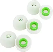 Linsoul Kiwi Ears Flex Earbud Tips, Replacement Silicone IEM Tips, 3 Pairs, S/M/L Size, for KZ ZS10 Pro, Singolo, HBB Hades, Orchestra Lite, Cadenza Wired/Wireless Earphones (Green)