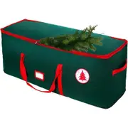 Christmas Tree Storage Bag with Durable Handles, Sleek Dual Zipper & Tag Card, Waterproof Tear-Proof Holiday Xmas Bags (122*38*50cm)