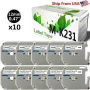 10 PK MK231 MK 231 Label Tape for P-touch PT-70BMH PT-70HK