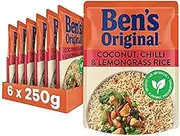 Mars Food Ben's Original Rice Coconut Chilli and Lemongrass 6x250g Pouch