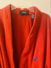Nautica Robe Wrap Pockets Fleece Men's One Size NWT Long