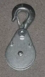 HEAVY DUTY SWL 200K9 SNATCH BLOCK PULLEY WITH "S" SWIVEL