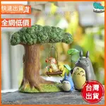 高CP值📣龍貓盪鞦韆組合 TOTORO 龍貓盪鞦韆 盪鞦韆呆萌男 小梅 吉喳 豆豆龍 吉卜力周邊 拿葉子龍貓 微景觀裝