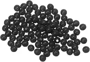uxcell Fishing Beads Holographic Soft Plastic Fishing Bait Eggs Lure Rigs Accessories, 3 mm Fit for Saltwater Freshwater - Round (1000 Pack, Black)