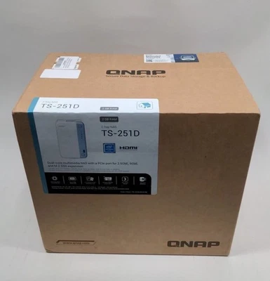 QNAP TS-251D-2G 2 Bay Home NAS with Intel® Celeron® J4005 CPU