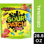 SOUR PATCH KIDS Soft & Chewy Candy, Family Size, Bulk Candy, 1.8 lb