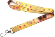 Gustav Klimt The Kiss Oil Canvas Painting Symbolism Symbolist Art 17.7" Lanyard