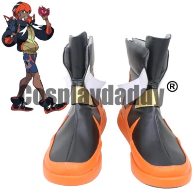 Pocket Monsters Sword and Shield Raihan Kibana Game Cosplay Shoes Boots C006