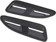 Car Bonnet Vents:Carbon Fiber Style,for J aguar Xkr Style Rs VXR F ord B MW,Essential Vents for Cars, Enhance Hood Performance (Carbon Fiber Style)
