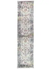 Casablanca Designs In Navy Cream : Runner Rug