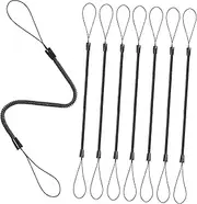 POPETPOP 8Pcs Retractable Elastic Tether Lanyard for Touch Pen Durable Spring Strap for Secure Attachment for Pen Capacitive Use Prevents Loss Keeps Within Reach