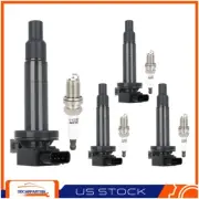 4 New Ignition Coils & Spark Plugs For Scion xA xB Toyota Echo Prius Yaris 1.5L (for: Toyota)