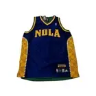 Authentic New Orleans Mardi Gras Hornets Jersey, Size 48, New With Tags
