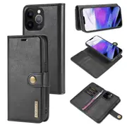 DG.Ming iPhone 15 Pro Max Detachable Classic Folio Case Cover Apple [Black]