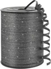 Black Glitter Curling Ribbon, 1/5" Wide X 500 Yards Christmas Curling Ribbons fo