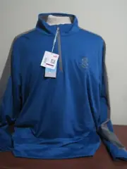 Puma Cloudspun Mens 2XL Blue 1/4 Zip golf pullover NEW NWT 599129 Riviera