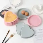 Silicone Cake Tray Eco-friendly Easy to Demold Heart Shaped Round Baking Tray