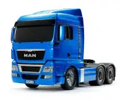 Tamiya 1/14 Pre-Painted Man TGX 26.540 6x4 XLX Model Kit (Light Metallic Blue)