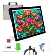 A4 Diamond Art Light Board - Rechargeable Portable Thin Light Box for Tracing...