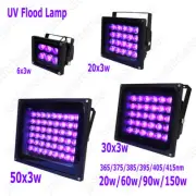20x3W 30x3W 50x3W 90W 150W UV 365nm 395nm Flood Light Lamp with Plug & Switch