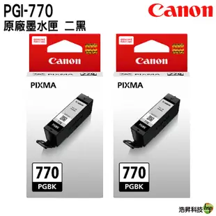 CANON PGI-770BK 770XL 黑 原廠墨水匣 適用TS5070 TS8070 MG5770 MG6870