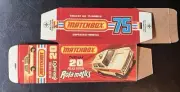 Matchbox Superfast Rolamatics #20 Police Car ‘74-‘76 Type J Repro Box